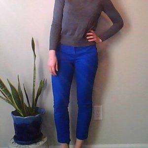 Royal Blue Cropped Dress Pants